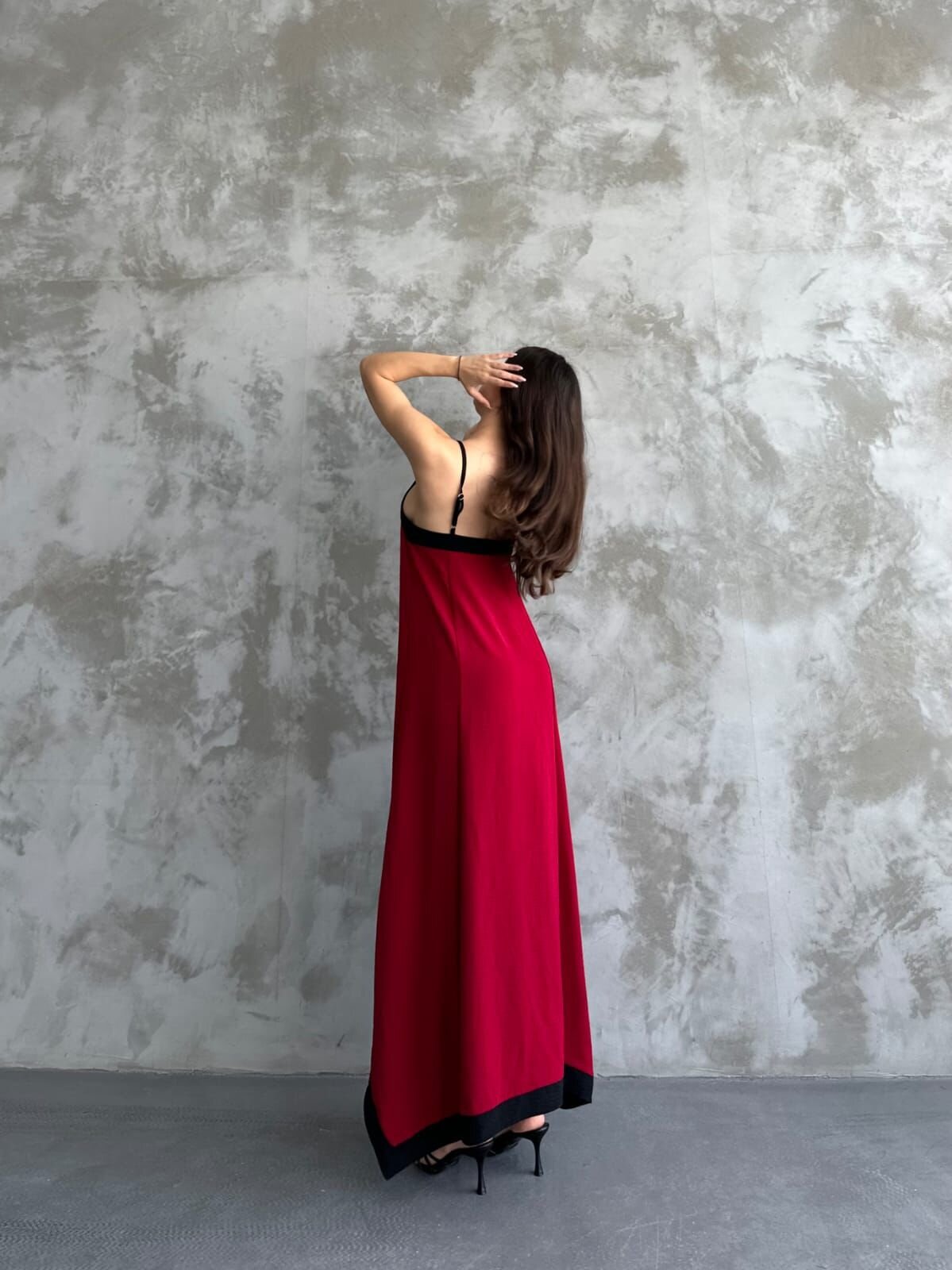 Askılı Maxi Boy Elbise