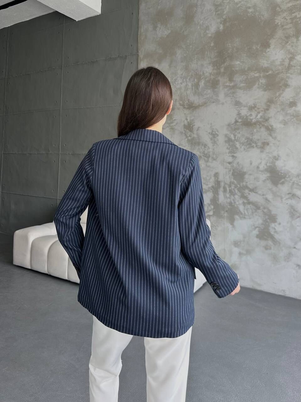 Çizgi Desenli Ceket