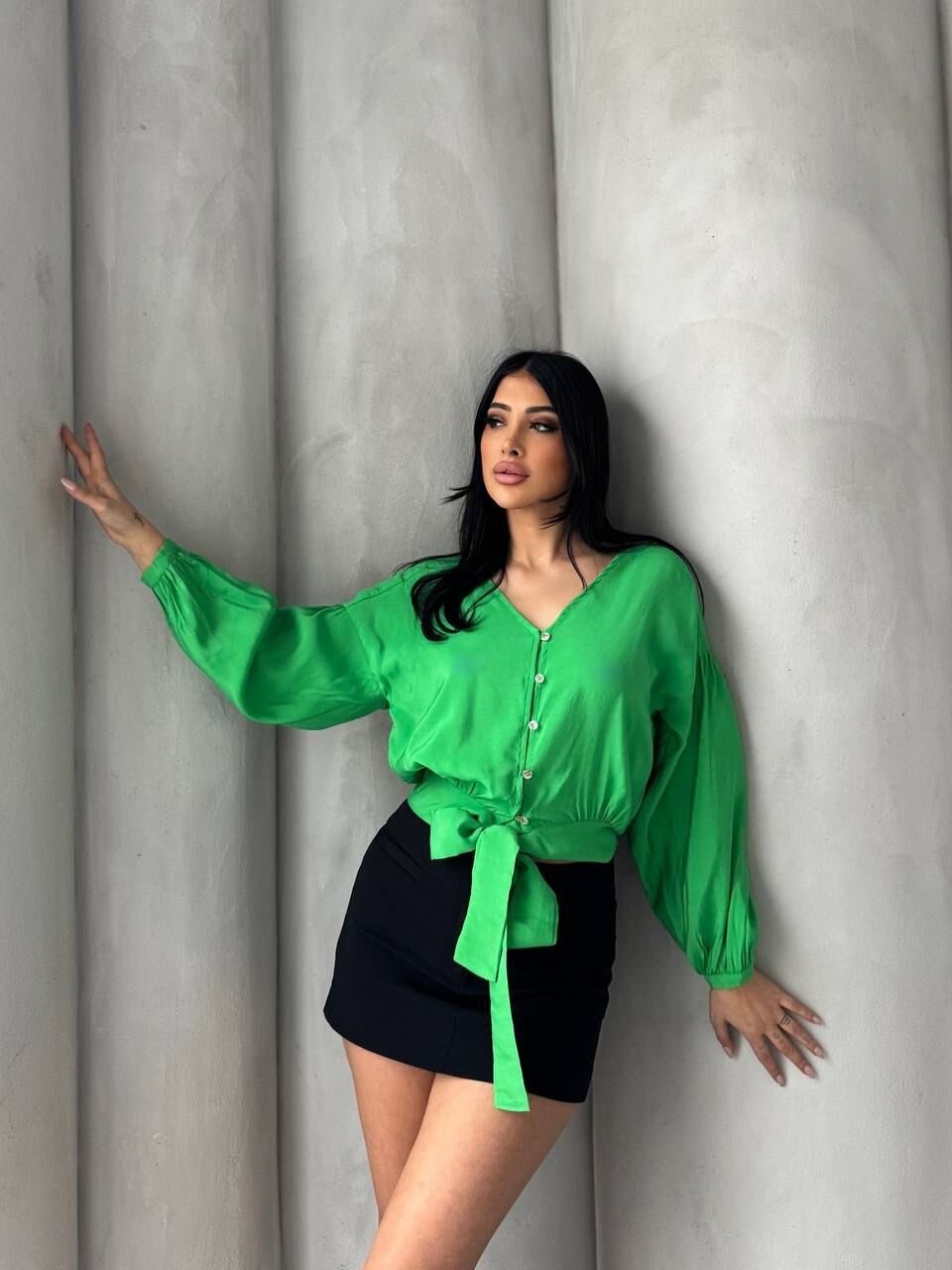 Bağlama Detaylı Gömlek