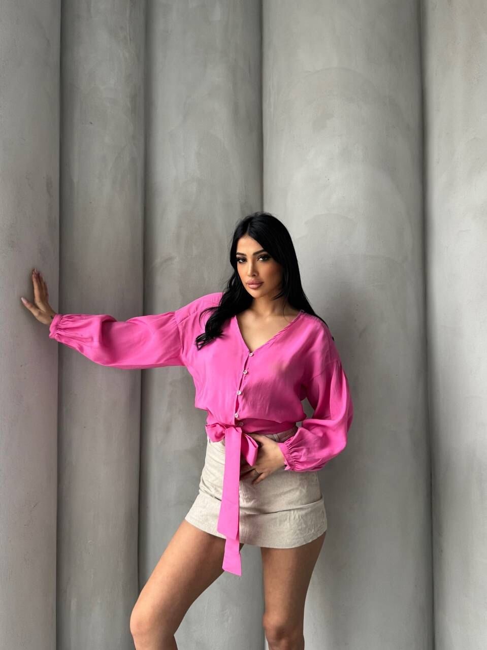 Bağlama Detaylı Gömlek