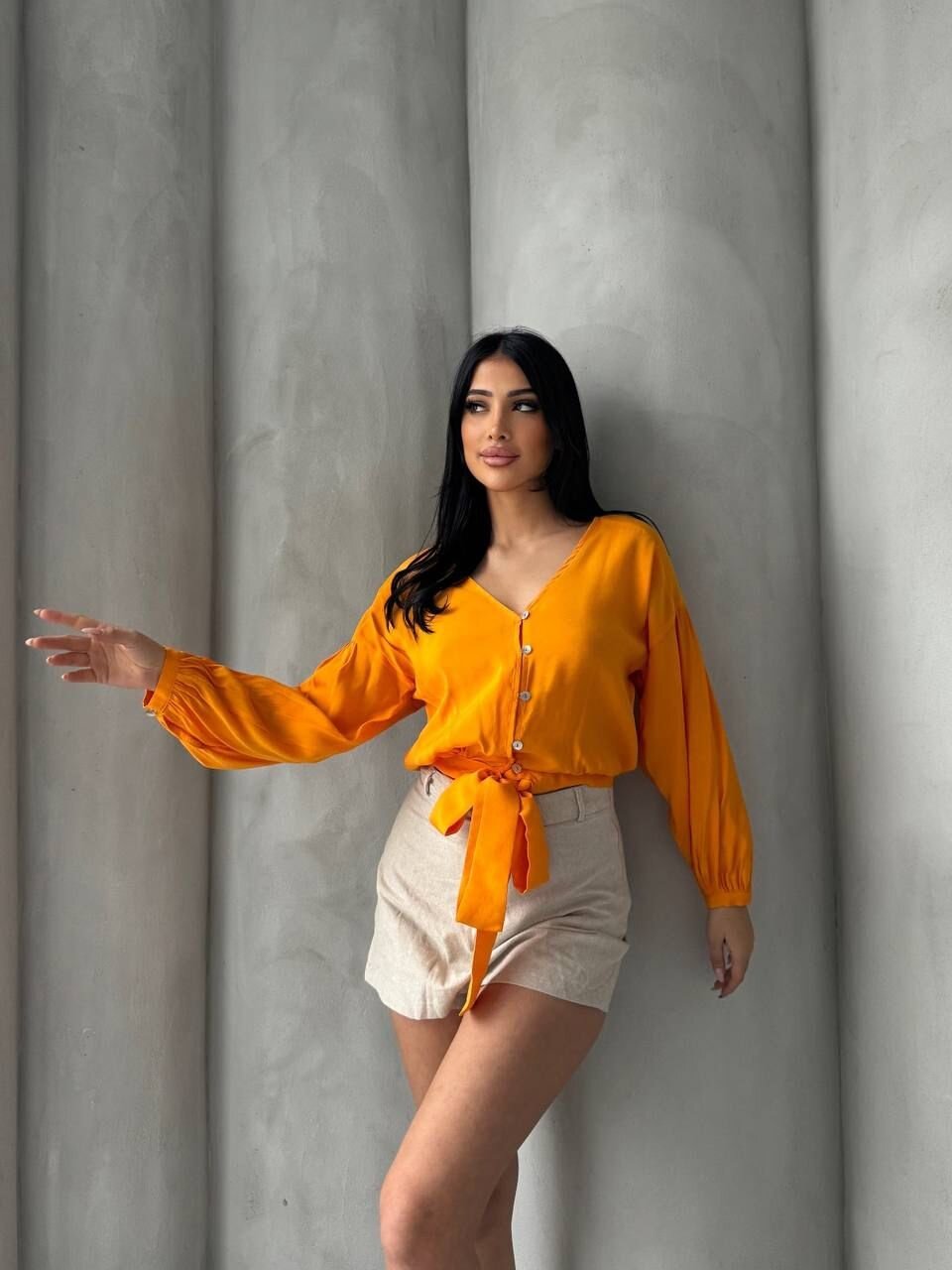 Bağlama Detaylı Gömlek