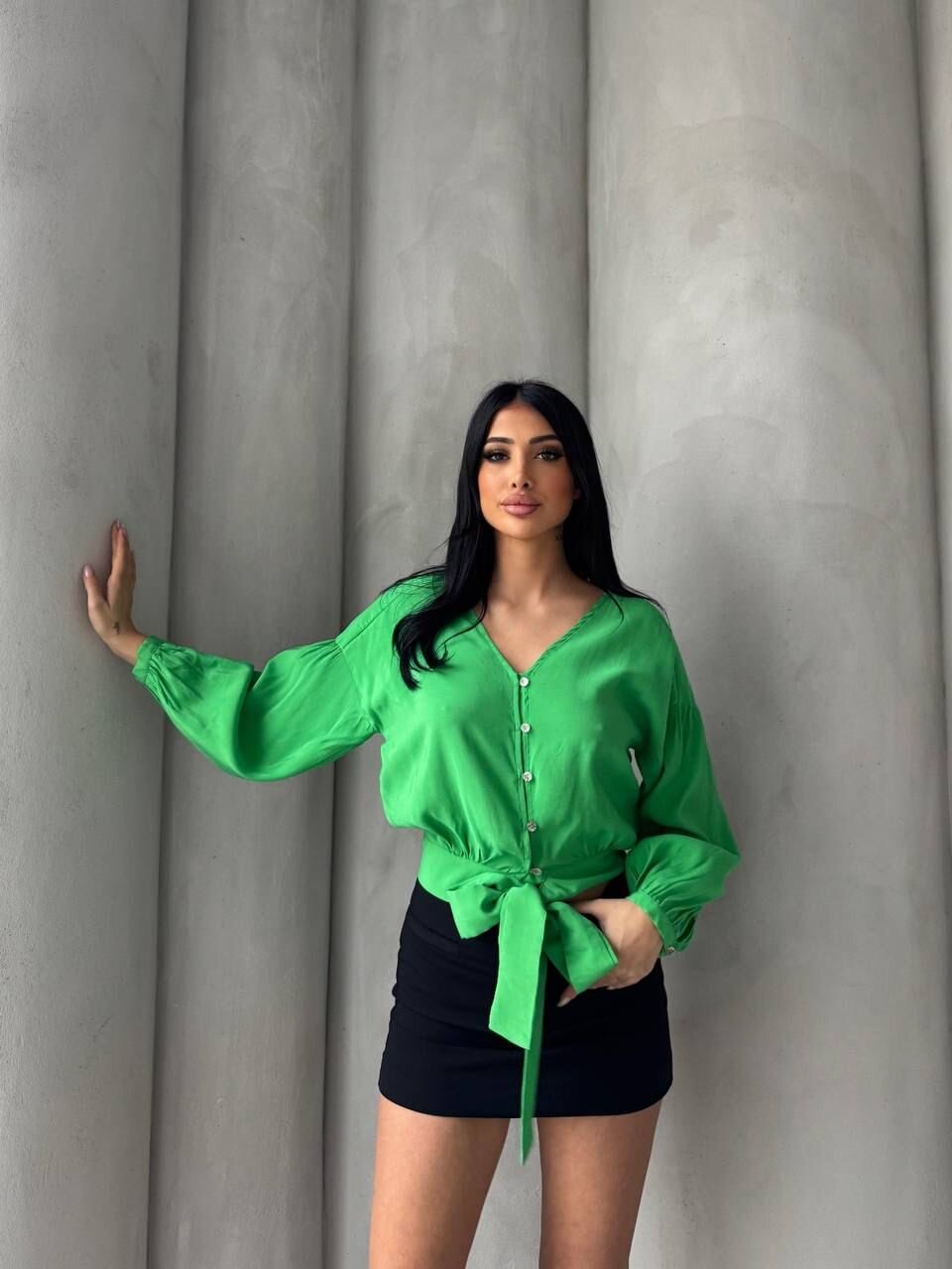 Bağlama Detaylı Gömlek