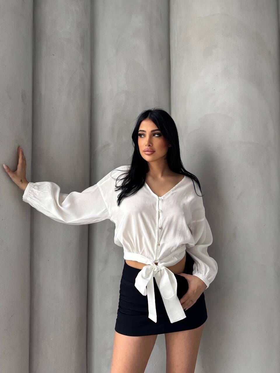 Bağlama Detaylı Gömlek