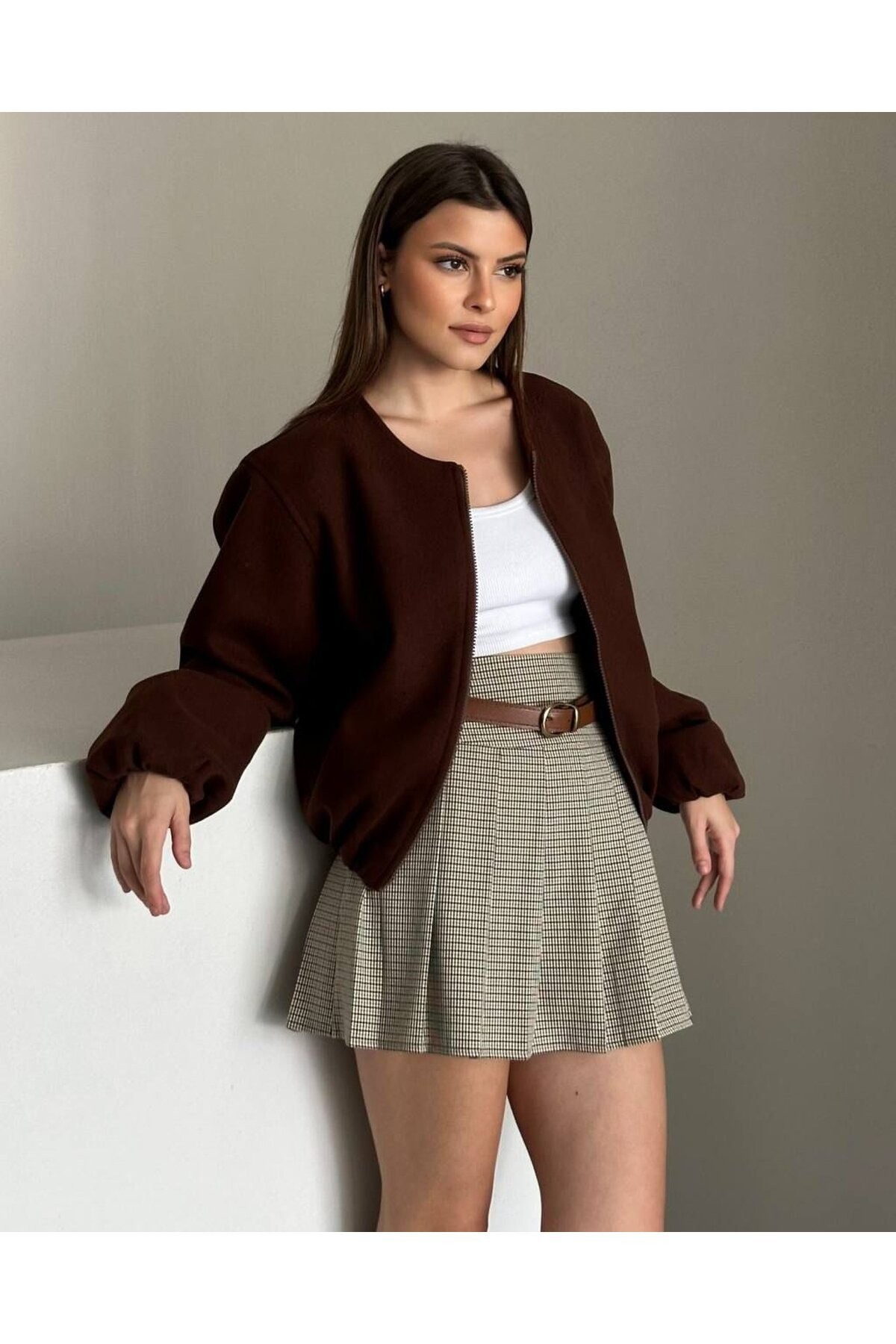 İÇİ PELUŞ KRUVEZE SÜET CEKET