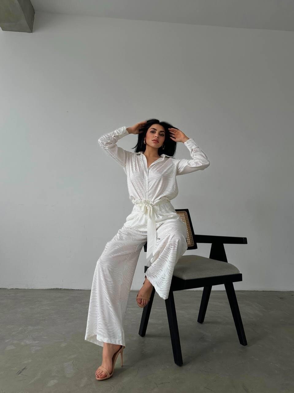 Gömlek & Pantolon Saten İkili Takım