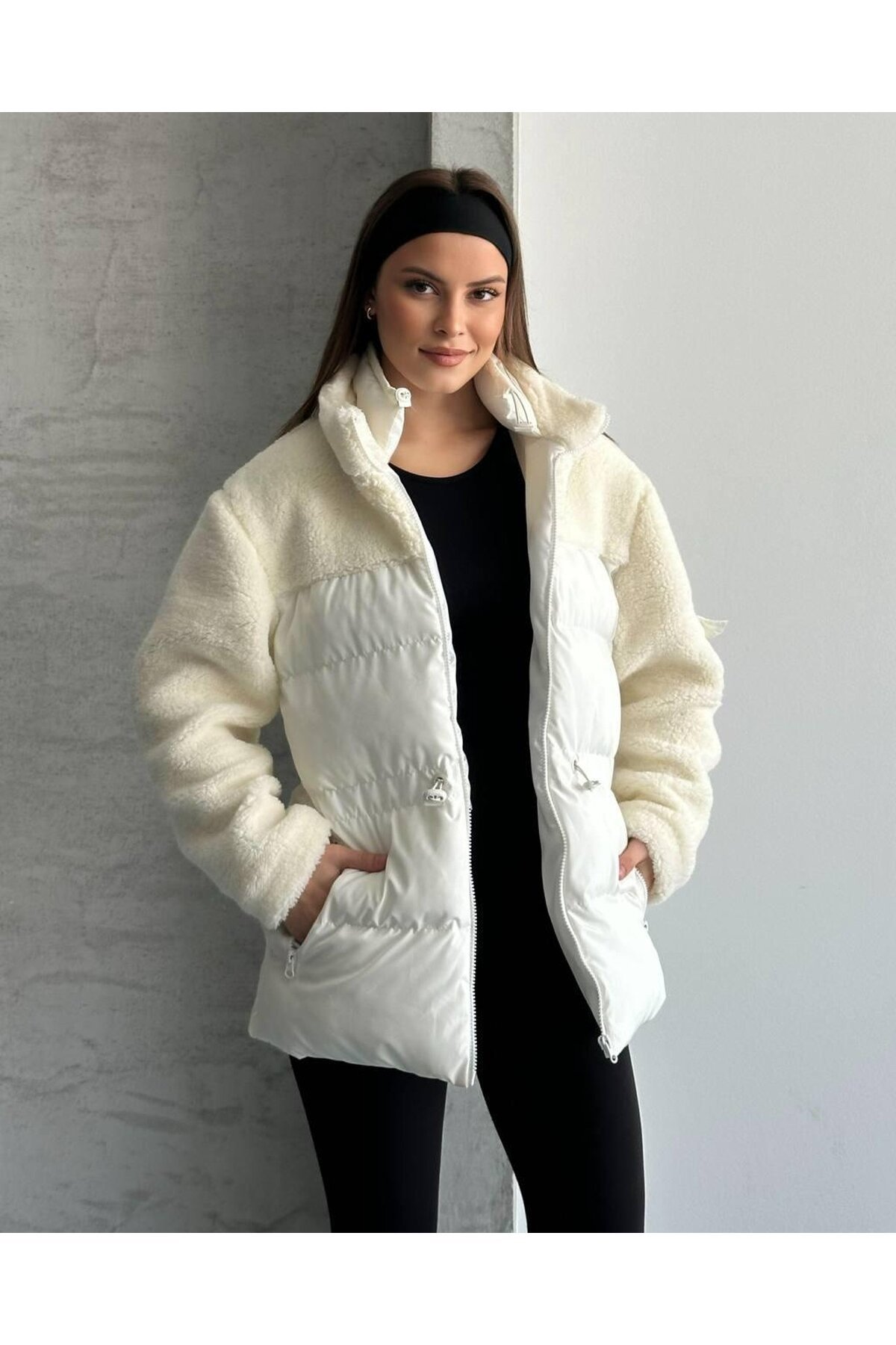 KAPÜTONE SÜET DETAY MONT