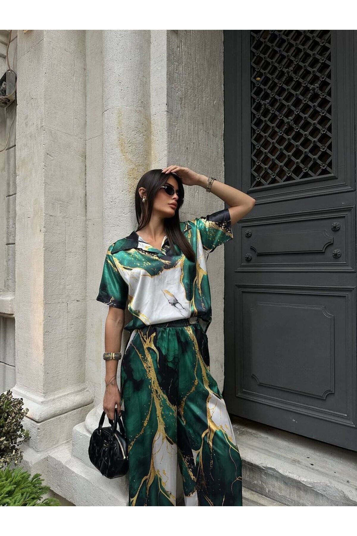 POLO YAKA İKİLİ SATEN TAKIM