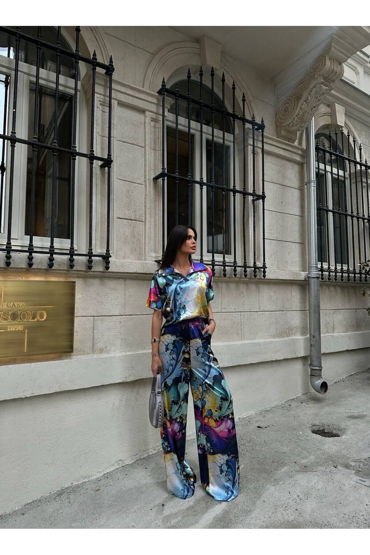 POLO YAKA İKİLİ SATEN TAKIM