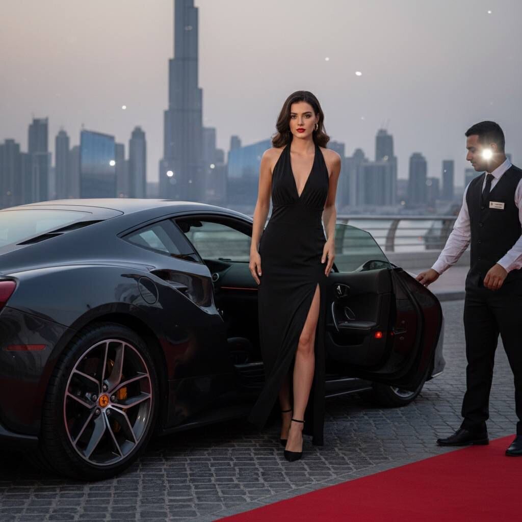 V YAKA BOYUN BAĞLI ELBİSE