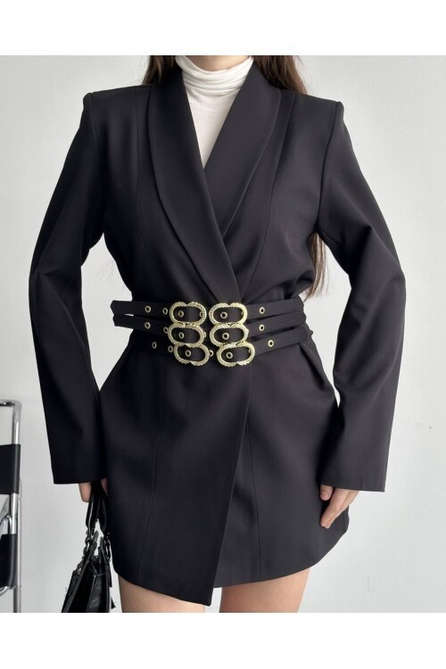 3 KEMERLİ TASARIM CEKET