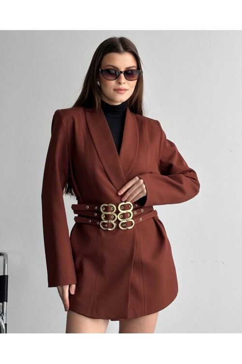 3 KEMERLİ TASARIM CEKET