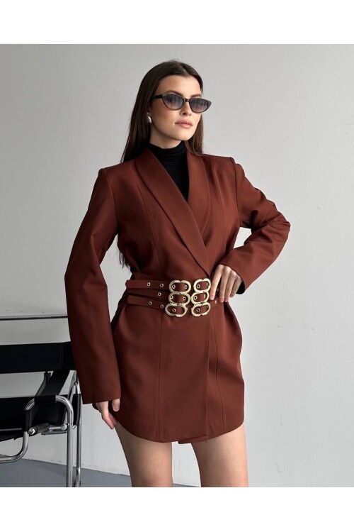 3 KEMERLİ TASARIM CEKET