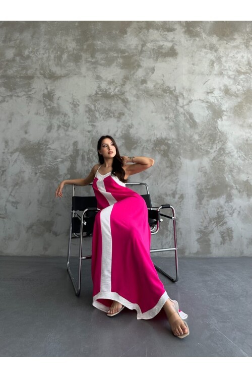 Askılı Maxi Boy Elbise