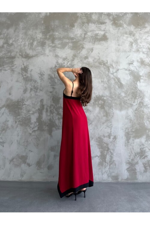 Askılı Maxi Boy Elbise