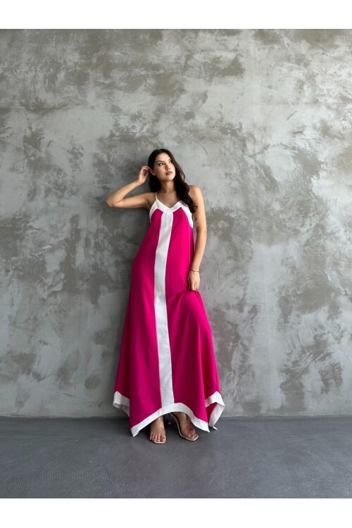Askılı Maxi Boy Elbise