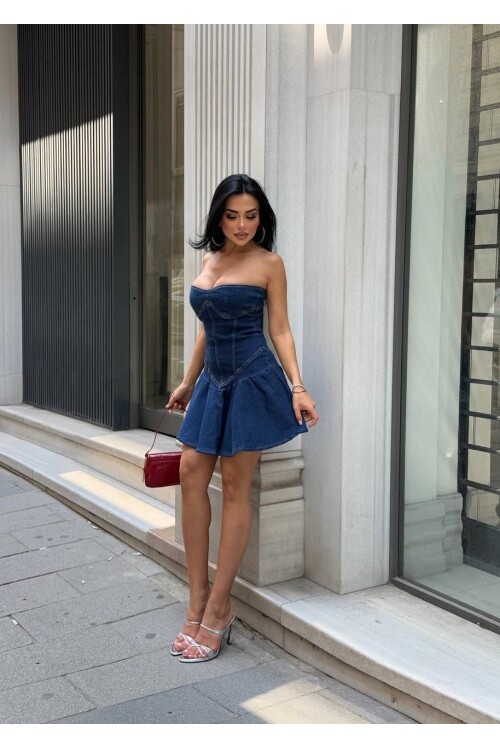 DENİM ELBİSE