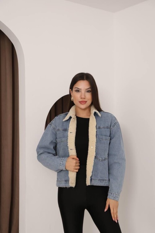 DENİM İÇİ PELUŞ MONT