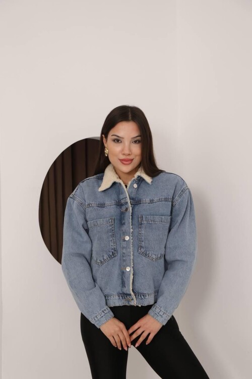 DENİM İÇİ PELUŞ MONT