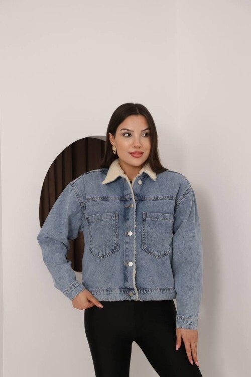 DENİM İÇİ PELUŞ MONT