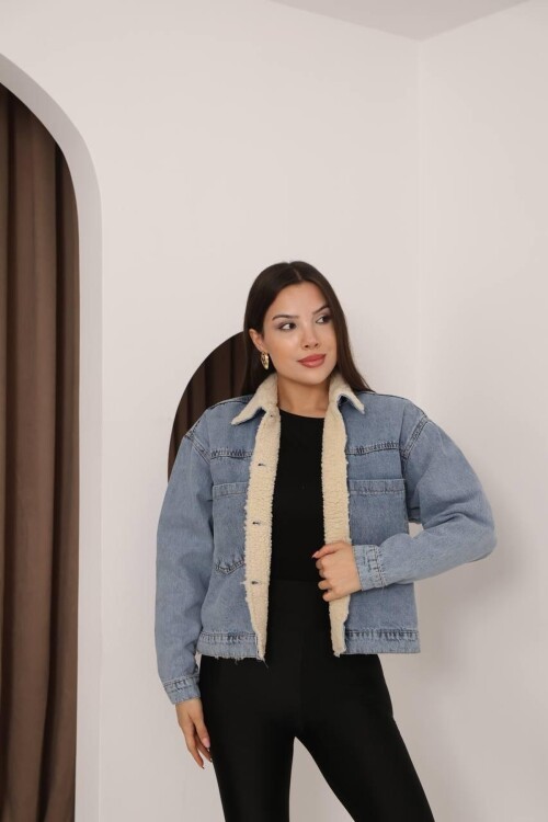 DENİM İÇİ PELUŞ MONT