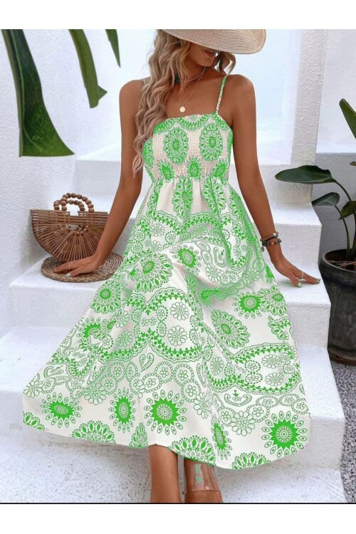 DİJİTAL BASKILI ELBİSE