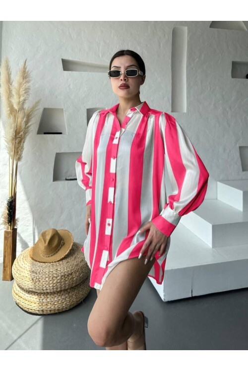 Kalın Çizgi Tasarımlı Gömlek