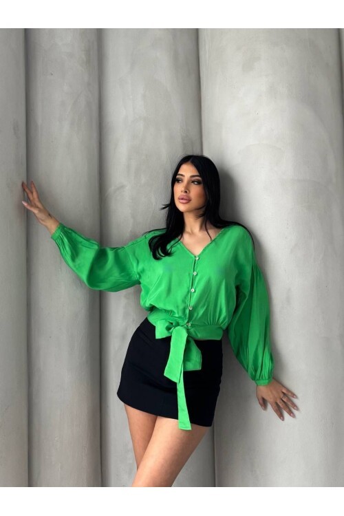 Bağlama Detaylı Gömlek