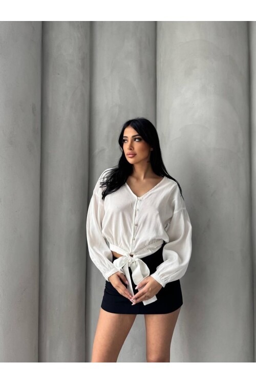 Bağlama Detaylı Gömlek