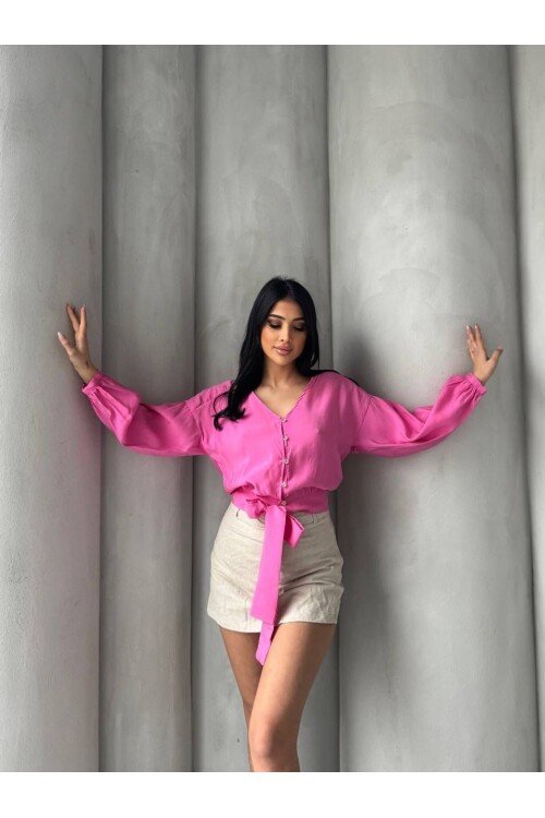 Bağlama Detaylı Gömlek