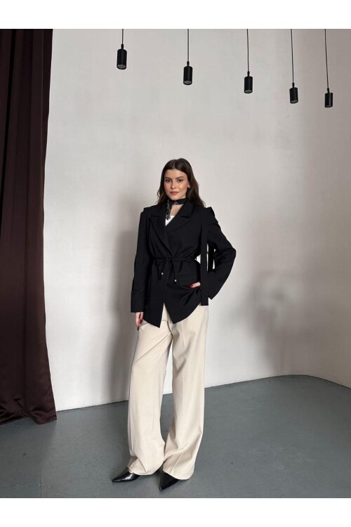 OMUZ KUŞAK SARKIK CEKET