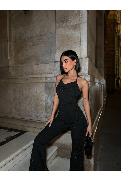 TAŞ DİZAYN SIRT DEKOLETELİ TULUM