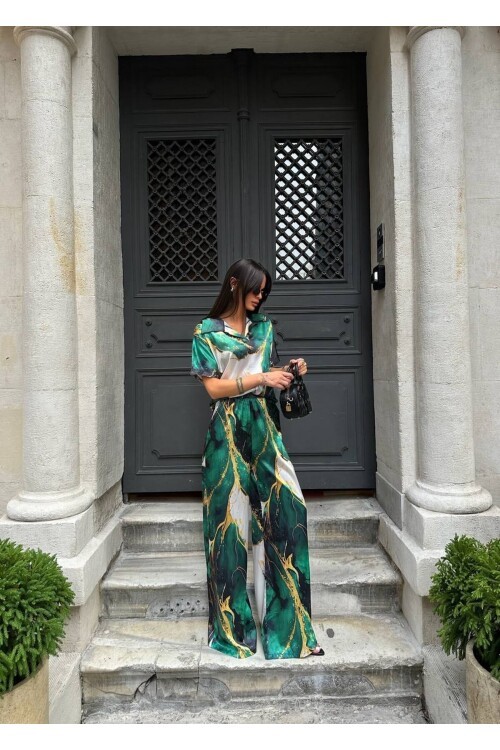 POLO YAKA İKİLİ SATEN TAKIM