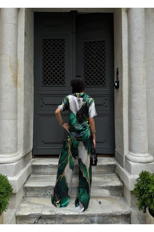 POLO YAKA İKİLİ SATEN TAKIM