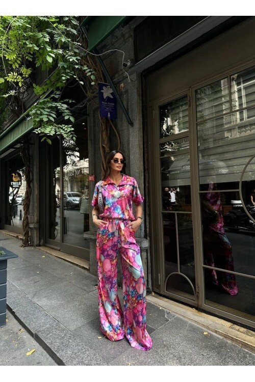 POLO YAKA İKİLİ SATEN TAKIM