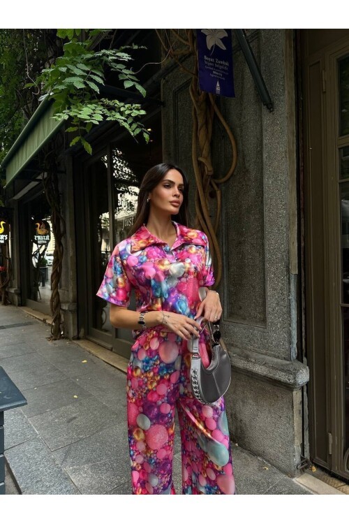 POLO YAKA İKİLİ SATEN TAKIM