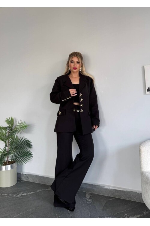 YILDIZ DETAYLI İKİLİ TAKIM