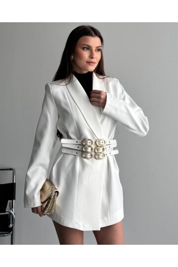 3 KEMERLİ TASARIM CEKET