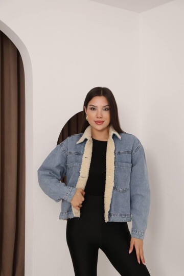 DENİM İÇİ PELUŞ MONT