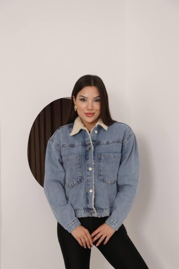 DENİM İÇİ PELUŞ MONT