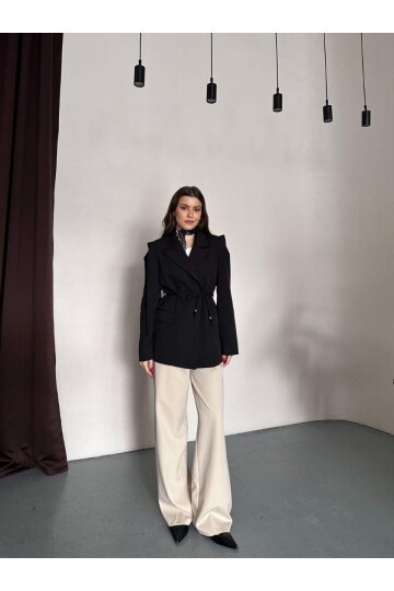 OMUZ KUŞAK SARKIK CEKET