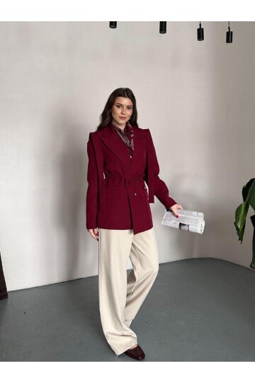 OMUZ KUŞAK SARKIK CEKET