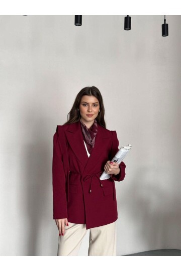 OMUZ KUŞAK SARKIK CEKET