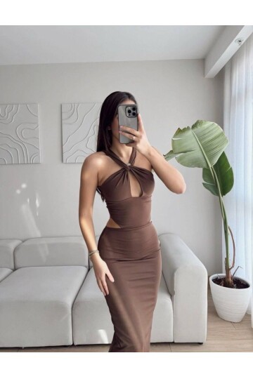 Pencere Detaylı Elbise