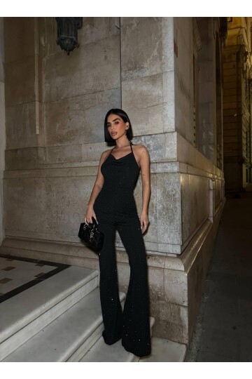 TAŞ DİZAYN SIRT DEKOLETELİ TULUM