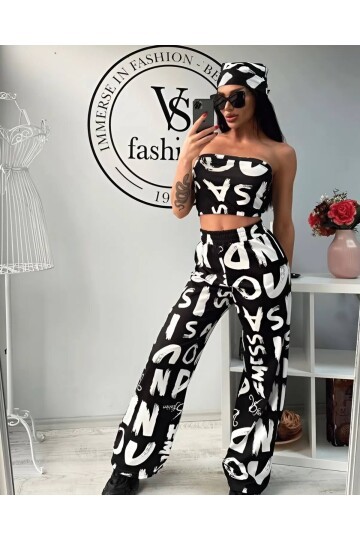 CROP BANDANA DETAYLI TAKIM