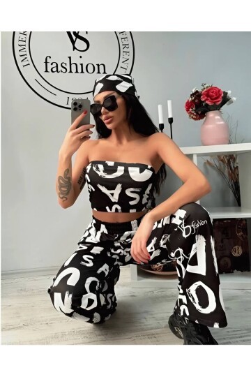 CROP BANDANA DETAYLI TAKIM