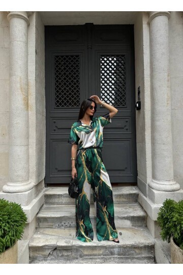 POLO YAKA İKİLİ SATEN TAKIM