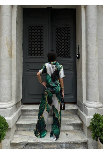 POLO YAKA İKİLİ SATEN TAKIM